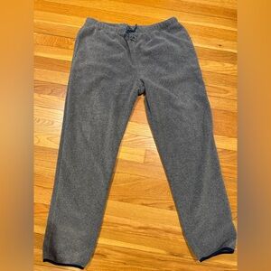 Patagonia Men's Gray Synchilla Snap-T fleece Sweatpants with pockets